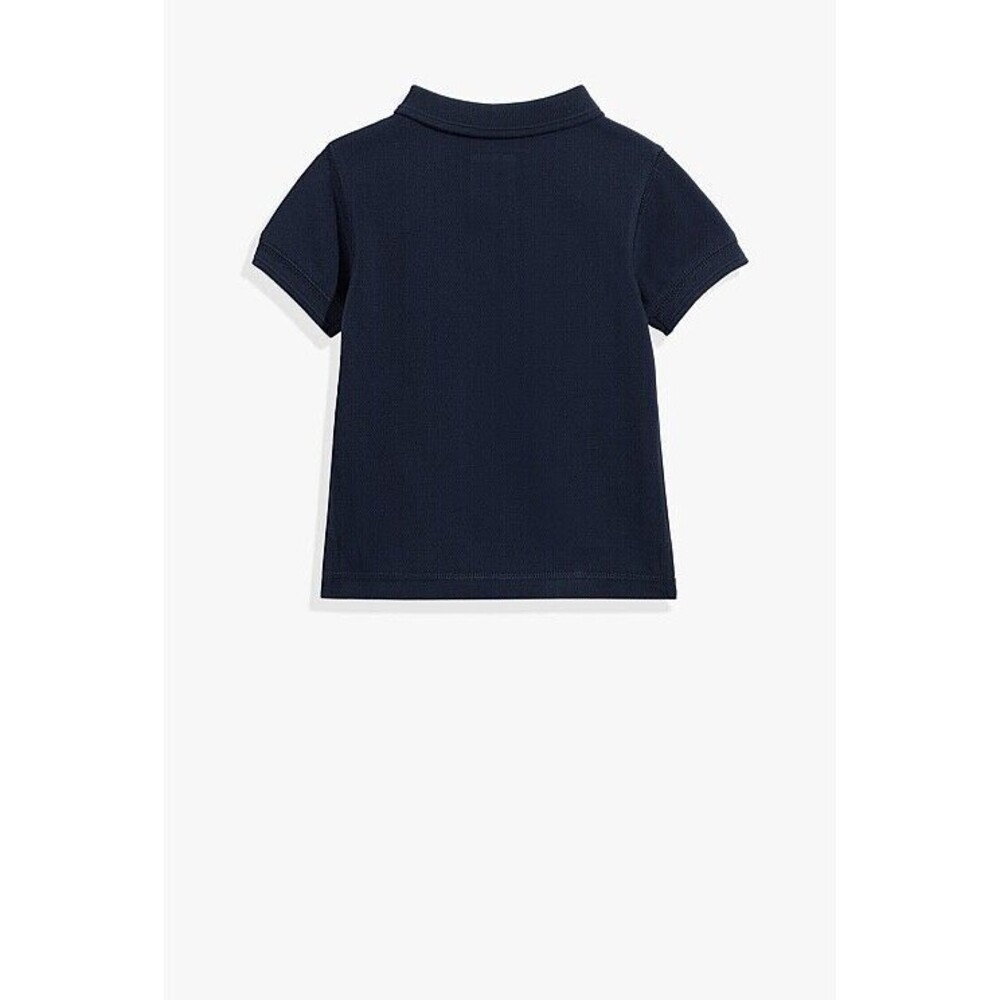 Country Road Boy’s Organically Grown Cotton Polo Short Sleeve Shirt Navy Size 10 - Picture 3 of 8